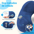 thumbnail image 2 of Almohada Para Viaje Tipo U Con Cojín De Cuello Xtellar Color azul, 2 of 4