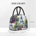 thumbnail image 2 of Fotbe Parisian Cafe With Eiffel Bolsa de Almuerzo con Estampado, Lonchera Aislada, Contenedor de Comida Reutilizable Tipo Cooler a Prueba de Fugas, 2 of 6