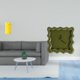 thumbnail image 2 of Jarrón de flores de , adorno de escritorio con reloj de pared cuadrado, decoración, reloj colgante silencioso y preciso para sala de estar, m, 2 of 8