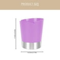 thumbnail image 2 of SEWCHICS Contemporary Purple Kitchen Bucket for Straw Spoon and Chopsticks Storage with Drain Rack, 2 of 8