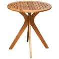 thumbnail image 4 of Pemberly Row 27" Round Contemporary Eucalyptus Outdoor Coffee Table in Natural, 4 of 11
