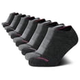 thumbnail image 1 of Pack de 12 calcetines Reebok No Show para mujer, acolchados, tallas 4-10, color gris, 1 of 7