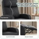 thumbnail image 4 of Korser Sillón Reclinable Push Back con Masaje y Calefacción, Silla Individual para Adultos con Reposapiés de Cuero Sintético para Sala de Estar, Negro, 4 of 6