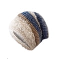 thumbnail image 5 of Diufon Women's Winter Knitted Hat Striped Fleece Thickened Warm Windproof Hats Ladies Plush Outdoor Ski Cap, 5 of 6