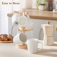 thumbnail image 6 of Malacasa Coffee Mugs Sets of 4, 12 oz Ceramic Coffee Cups with Elegant Fluted Design, Large Mugs Set for Coffee, Tea, Milk, Microwave Dishwasher Safe, 6 of 12