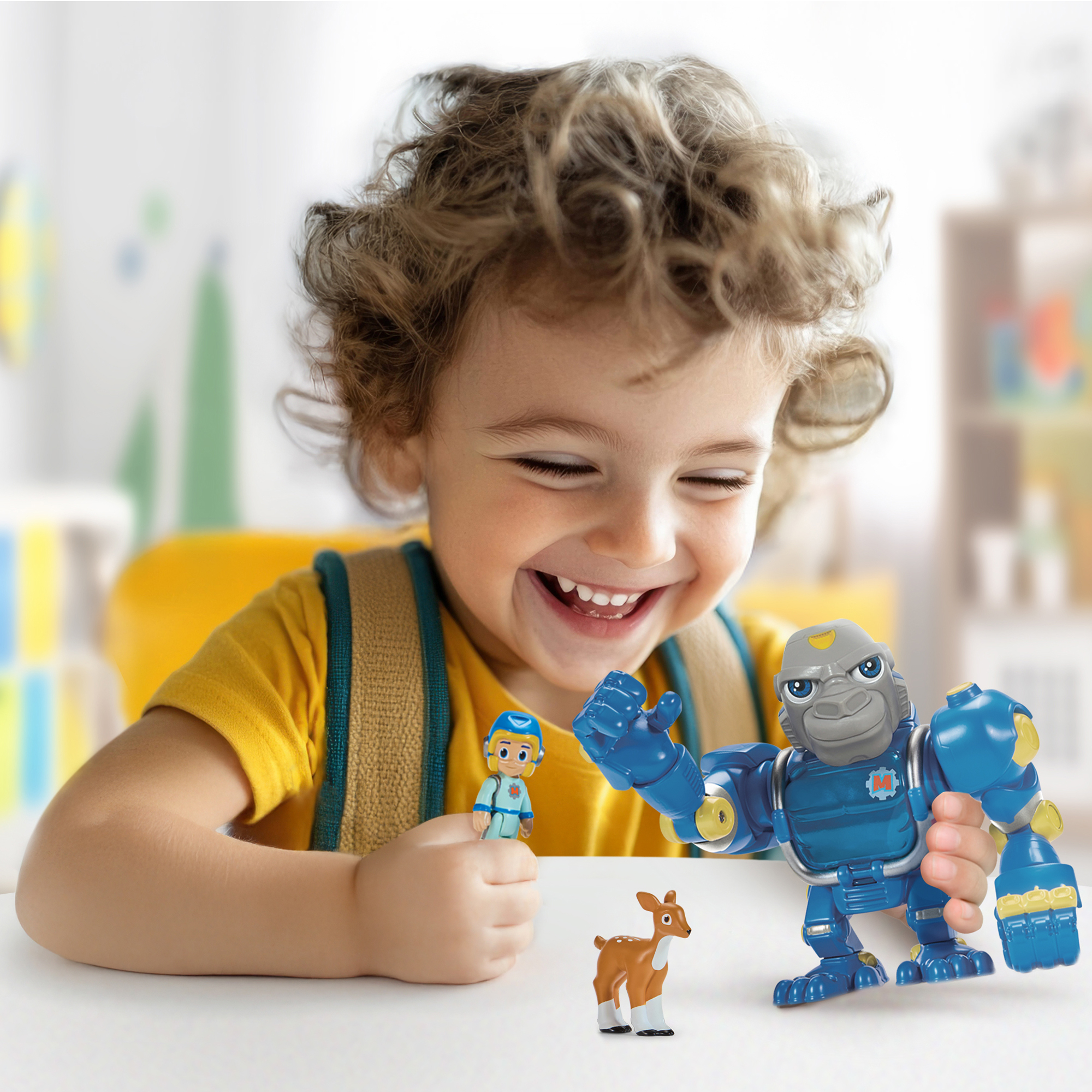 Team Mekbots: Animal Rescue Gorilla Mek with Mateo by Playmates 