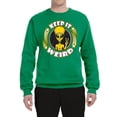 thumbnail image 2 of Wild Bobby Keep It Weird Alien Unisex Crewneck Sweatshirt, 2 of 6