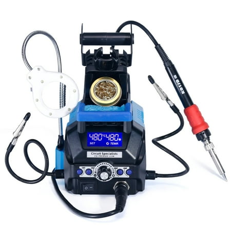 

Premier Programmable 110W Soldering Station - Modular Soldering Stand - Helping Hands - LED Magnifier
