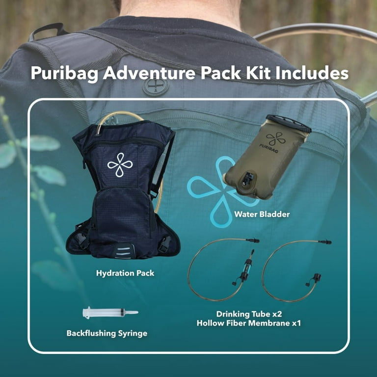 Puribag Adventure Pack: Liter Tactical Hydration backpack with