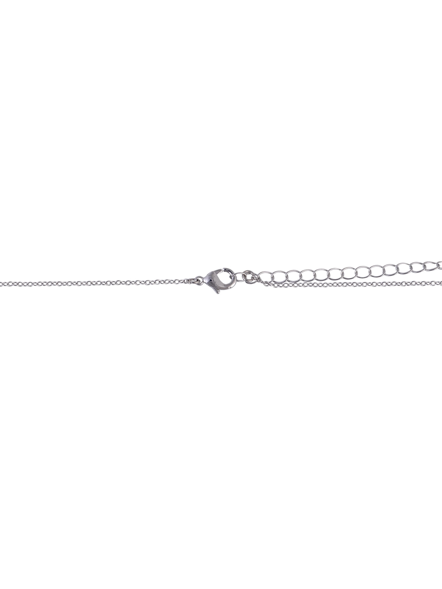 Time and Tru Silvertone Padlock Initial "M" Necklace