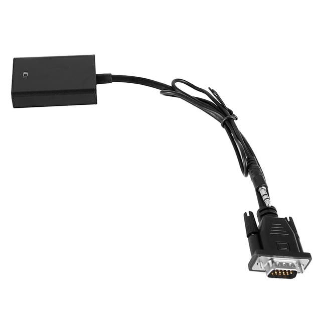 Adaptador de conversión VG Ato HDMI, convertidor VGA a HDMI, cable adaptador de video, integración perfecta