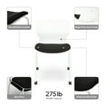 thumbnail image 3 of HON Basyx Contempo Guest Chair, 2 Pack, White/Black (BSX412VA10W), 3 of 16