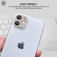 thumbnail image 5 of Luxtrada (2 Packs) For iPhone 12 Pro Bling Diamond Camera Lens Protector Glitter Case Cover, 5 of 8