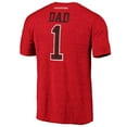 thumbnail image 3 of Men's Heathered Red Houston Cougars Greatest Dad Logo Tri-Blend T-Shirt, 3 of 3