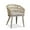Champagne, variant on PURPLE LEAF 7 Pieces Patio Dining Set, Rectangular Aluminum Outdoor Table and 6 Wicker Chairs with Cushions for Garden Kitchen and Porch, Champagne
