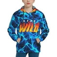thumbnail image 4 of Ben Azelart Stay Wild Kids' Hoodie 3d Print Sweatshirt Soft Pullover Hooded With Big Pockets For Boys Or Girls Small, 4 of 8