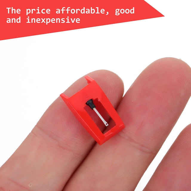 CTIRCHIU 4Pack Phonograph Needles for Audio Equipment Maintenance Red Plastic Replacement