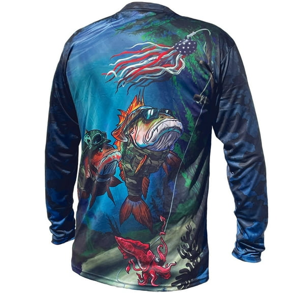 Custom Cut Fishing Jersey - Patriot Fin