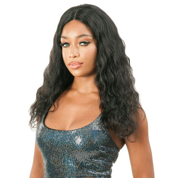 New Born Free Ali Bundle Wig 7A Unprocessed Human Remi Center Part HD Lace Wig - HDWID1 BODY WAVE (10"/12"/14")