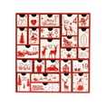 thumbnail image 2 of Abbracc Advent Calendar Layout Winter for Kids Adults Empty Advent Calendar Gift Box Red, 2 of 9