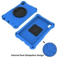 thumbnail image 4 of Kids Case for Lenovo Tab M8 4th Gen 8.0" 2023 TB-8505F/8505X with Pencil Holder/Multi-Function Kickstand-Handle/Shoulder Strap, Protection Duty Shockproof Silicone Cover - Blue, 4 of 8