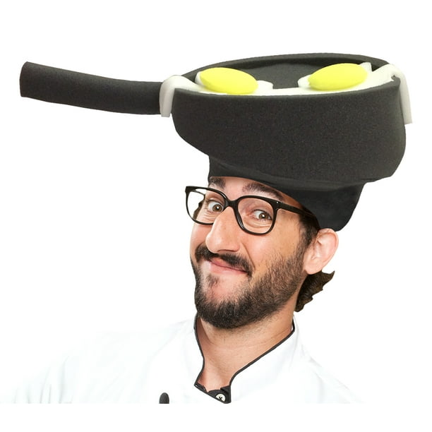 Fried Eggs In Pan Adult Foam Costume Hat One Size