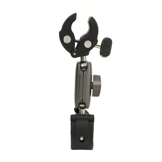 Crab Plier Clip Bracket Mount, Strong Clamping Dual Ball Clamp Mount For Bicycle