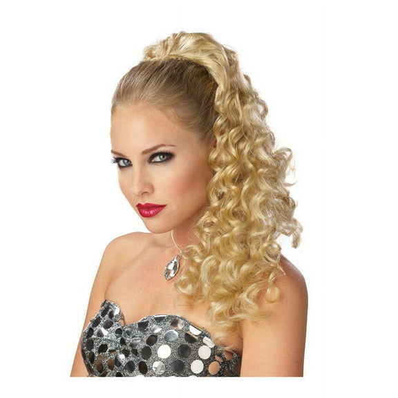 Glamorous Blonde Hair Fall Ponytail Costume Wig