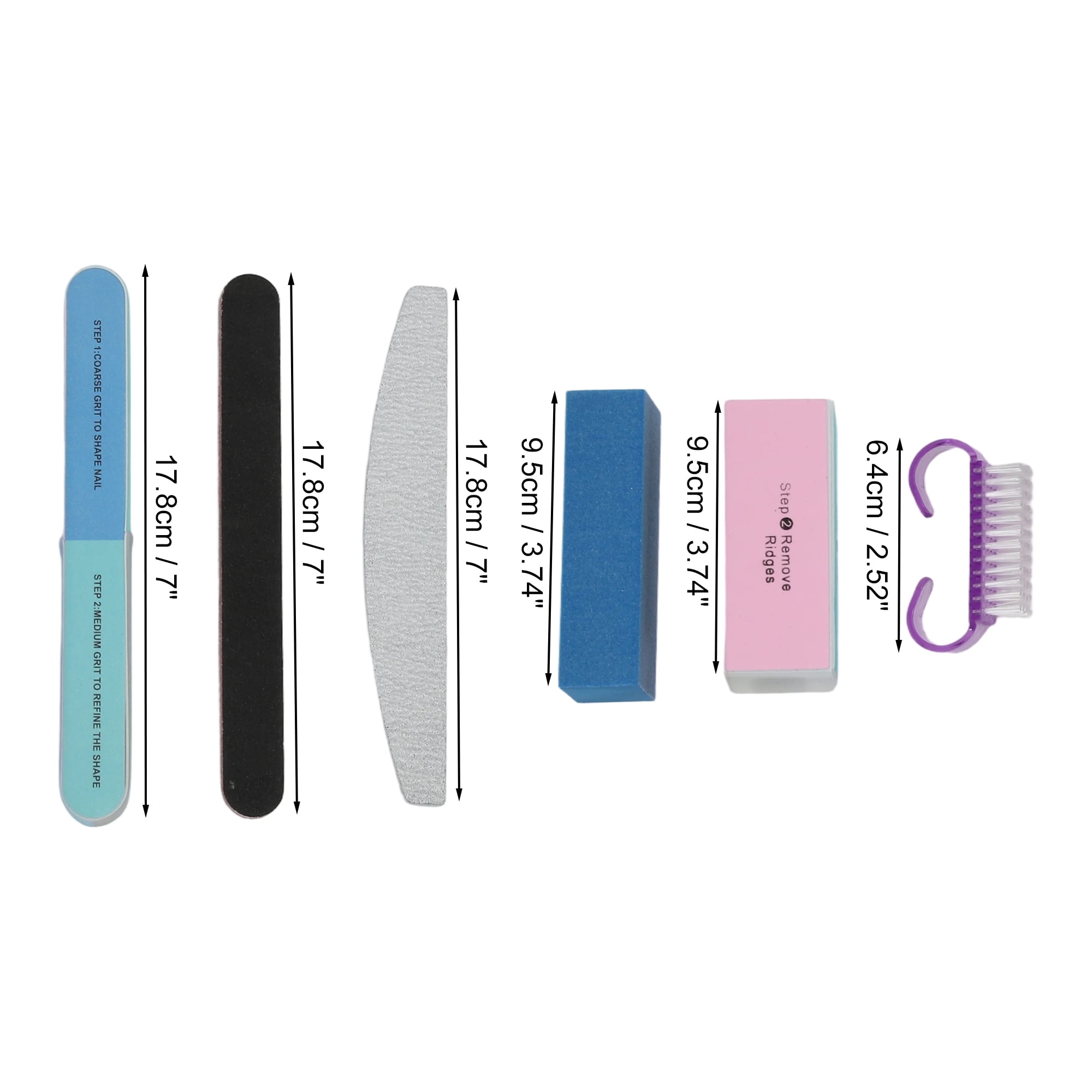 Unique Bargains Convenient Manicure Tools Kit for Nail Care Colorful