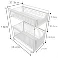 thumbnail image 2 of 2 Tier Under Sink Organizer,Multi-Use Kitchen Bathroom Organizers and Storage with Sliding Drawer,Bathroom Cabinet Pull Out Shelves for Home Kitchen, 2 of 6