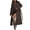 Dark Gray(Trending), variant on Women's Winter Pea Coat Casual Notch Lepal Single Breasted Peacoat Warm Wind Resistance for Winter Season with Belt,S,Black