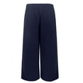 thumbnail image 4 of WILLBEST Pantalones Casuales Cortos para Mujer, Cómodos, Holgados, de Pierna Ancha, Lavado Suave y Arrugado, para Uso Diario O para La Playa. Chica, 4 of 8