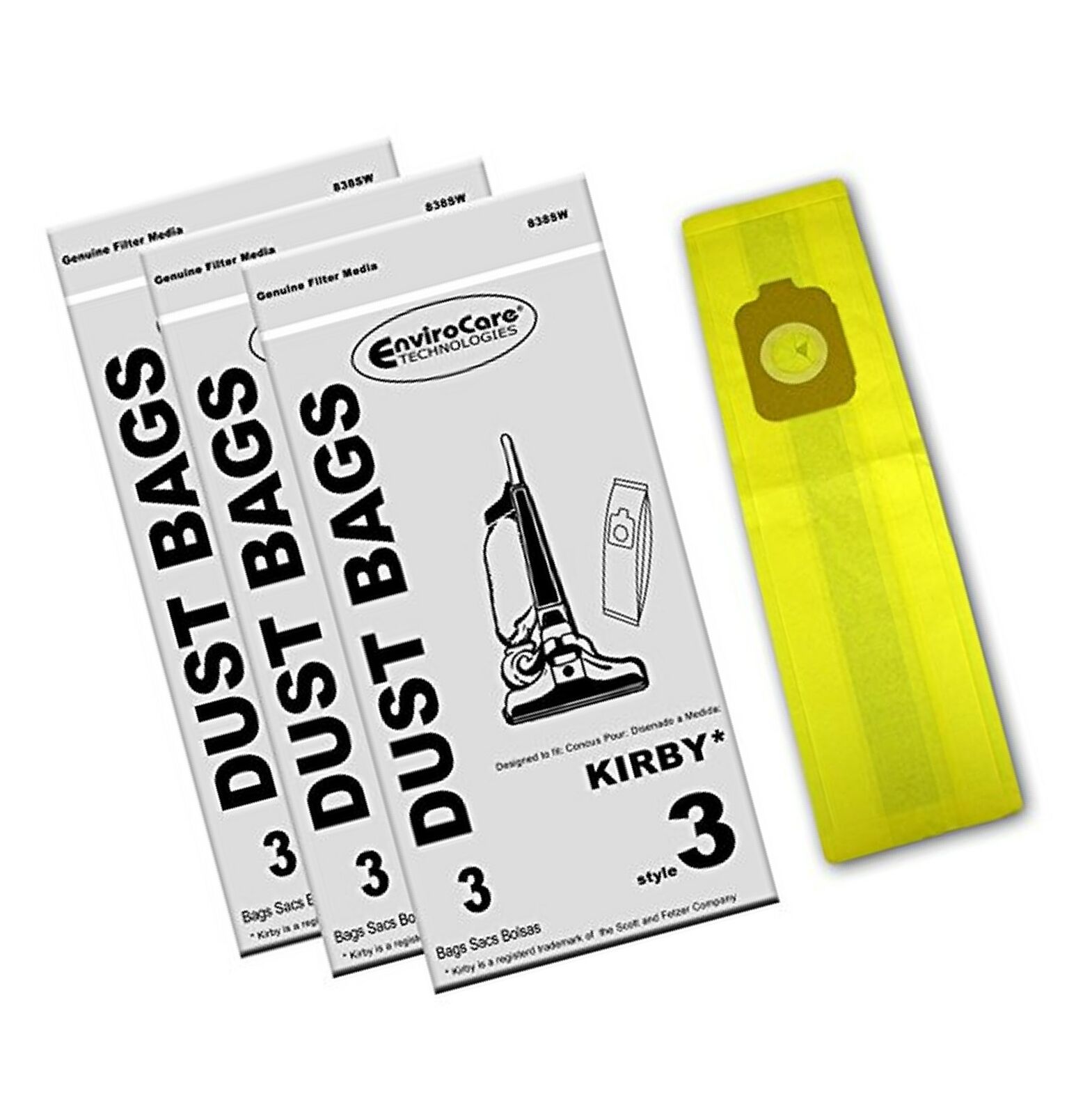 EnviroCare Replacement Vacuum Bags for Kirby Style 3 Heritage II Series Uprig...