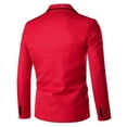 thumbnail image 3 of KaLI_store Mens Blazer Men's Casual Slim Fit One Button Suit Blazer Coat Jacket Tops Men Fashion Red,M, 3 of 4