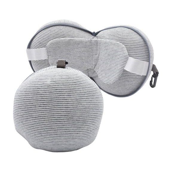 2 In 1 Travel Neck Pillow, Memory Foam U Shaped Neck Pillow With Eye Mask, Airplane Travel Pillow For Sleeping, Office Nap Head Support Cushion, Portable Car Train Flight Neck Cushion