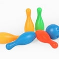 Walbest Kids Bowling Toys Set Includes 10 Classical Mixed Color Bowling Pins and 2 Balls