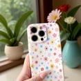 thumbnail image 5 of SKLYDDI Multicolor Graphic Floral for iPhone 16 Pro Max Case - Vibrant Painted Flowers Circle Motif, TPU, Flexible, Aesthetic Cute, 5 of 7