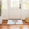 thumbnail image 3 of Yayeee Doormat for Indoor Entrance 32" x 20" Non Slippery Floor Rug, Colorful Flower, 3 of 8