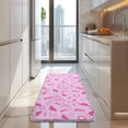 thumbnail image 4 of Pink Breast Cancer Awareness Pattern Kitchen Rug Mat,Kitchen Runner Rugs Non Skid Washable,Decorative Kitchen Floor Mats for Kitchen,Sink,Laundry,17"x47.2", 4 of 7