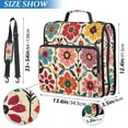 thumbnail image 2 of FORMRS Zipper Binder with Shoulder Strap 2-inch Ring 500 Sheet Capacity File Bag, Colorful Flowers, 2 of 5