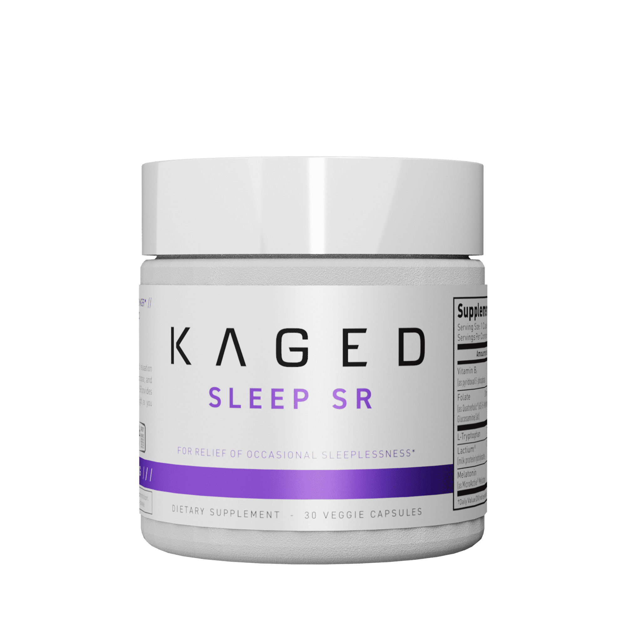 Kaged Sleep SR Sleep Aid with Stress Relief to Fall Asleep Faster and