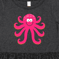 thumbnail image 4 of Inktastic Octopus Sea Creature Pink Girls Girls Toddler Dress, 4 of 5