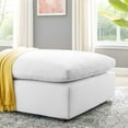 thumbnail image 7 of Accent Chair Ottoman, Velvet, White, Modern Contemporary Urban Design, Living Lounge Room Hotel Lobby Hospitality, 7 of 7
