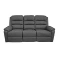 thumbnail image 6 of Poundex Manual Recliner 3 seater Sofa-Dark Gray, 6 of 9