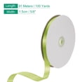 thumbnail image 2 of Cinta de satén Uxcell, cinta de satén de poliéster de cara simple para envoltura de regalos, manualidades Verde Oliva 5/8 pulgadas, 2 of 7