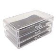 thumbnail image 3 of Clear Acrylic 3 Drawer, Keeping Neat Convenient Practical Durable Wearable 3 Drawer Makeup Organizer  For Home, 3 of 8