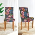 thumbnail image 3 of Yayeee 2 Pack Dining Chair Covers Stretch Parson Chairs Slipcovers Seat Protector, Vibrant Blooming Flowers, 3 of 6