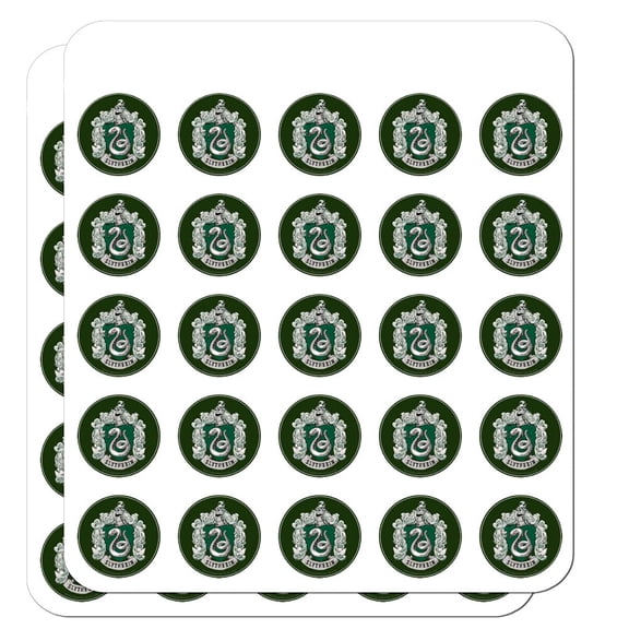 Harry Potter Slytherin Painted Crest Planner Calendar Scrapbooking Crafting Stickers