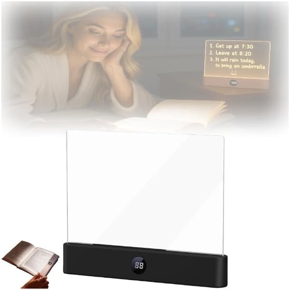 Flat Book Light - 2026 New Smart Page Glow Reading Light with 3 Colors & Timer & Stepless Dimming Design, Full Page LED Light for Reading in Bed at Night for Reader Lovers (Black)