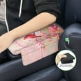 thumbnail image 6 of Renewold Car Center Console Pad Comfortable Armrest Box Protector Soft Hand Rest Pillow for Car Seat Organizer Arm Rest Cushion Protective Cover Auto Decor, North American Cardinal Peach Blossom, 6 of 9